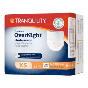 PRINCIPLE BUSINESS ENTERPRISES Tranquility Premium OverNight Disposable Absorbent Underwear, XS 2113