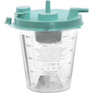 BEMIS HEALTHCARE Hi-Flow™ Rigid Suction Canister for use with Bemis Quick-Drain™ Systems, 800 mL 8002 055