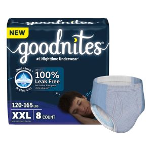 KIMBERLY CLARK GoodNites® Nighttime Underwear for Boys, 2X-Large 56518