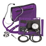 VERIDIAN HEALTHCARE LLC Sterling Series ProKit™ Aneroid Sphygmomanometer with Stethoscope, Purple 02-12611