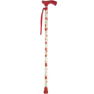 MABIS HEALTHCARE Switch Sticks® Folding Cane, Poppies Print, 32 to 37 Inch Height 502-2000-5107