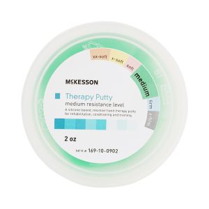 MCKESSON BRAND McKesson Therapy Putty, Green, Medium, 2-ounce Container 169-10-0902