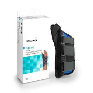 MCKESSON BRAND McKesson Right Wrist Splint with Abducted Thumb, Small 155-81-87303
