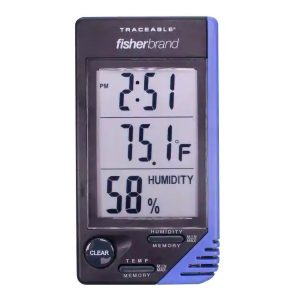 PANTEK TECHNOLOGIES LLC Fisherbrand™ Traceable® Digital Thermometer / Hygrometer, 32° to 122° F 066624