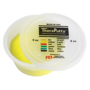 FABRICATION ENTERPRISES CanDo® TheraPutty™ Exercise Material, Yellow, Extra-Soft, 3 oz. 10-0967