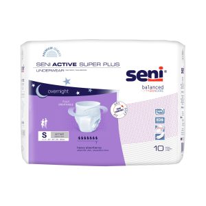 TZMO USA INC Seni® Active Super Plus Overnight Heavy Absorbent Underwear, Small S-SM10-AP1