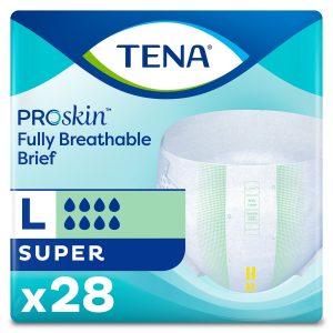 ESSITY HMS NORTH AMERICA INC Tena Super Incontinence Briefs, Absorbent, Odor Control 67501