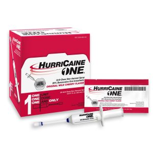 BEUTLICH INC HurriCaine® Benzocaine Oral Pain Relief, Wild Cherry Flavor, 5 mL unit dose 00283061026