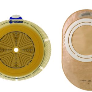 COLOPLAST SenSura® Flex Two-Piece Drainable Transparent Filtered Ostomy Pouch, 11½ Inch Length, 50 mm Stoma 11512