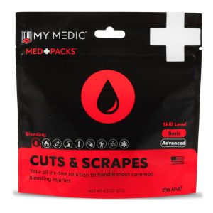 MYMEDIC Med Packs™ First Aid Kit for Cuts, Scrapes – Injury Supplies in Portable Pouch MM-MED-PACK-CUT-SCRP-EA