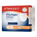 PRINCIPLE BUSINESS ENTERPRISES Tranquility Premium OverNight Disposable Absorbent Underwear, Small 2114