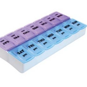 DRIVE DEVILBISS HEALTHCARE Apex Weekly Twice-A-Day Pill Organizer 70059B