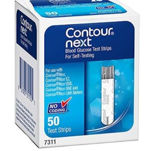 ASCENSIA DIABETES CARE Contour® Next Blood Glucose Test Strips, 50 Strips in a Box 7311