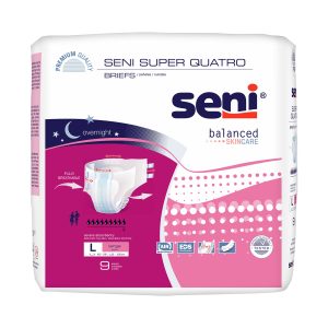 TZMO USA INC Seni® Super Quatro Severe Absorbency Incontinence Brief, Large S-LA09-BQ1
