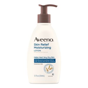 J & J SALES Aveeno® Skin Relief Moisturizing Lotion Fragrance Free, 12-ounce Pump Bottle 38137001579