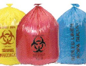 COLONIAL BAG CORP Colonial Bag Biohazard Waste Bag, 45 gallon Capacity, 37 x 50 Inch HXY50