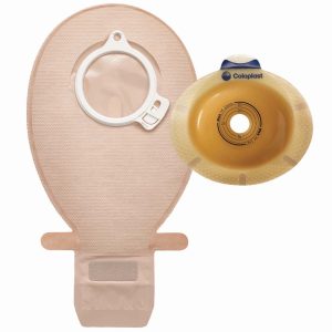 COLOPLAST SenSura® 2-Piece Transparent Ostomy Pouch, 10 – 55mm Stomas, Blue Match 11009