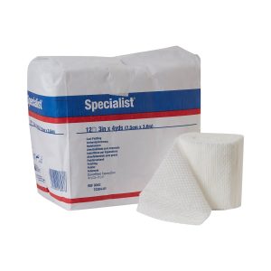 BSN MEDICAL Specialist® White Cotton / Rayon Undercast Cast Padding, 3 Inch x 4 Yard 9043