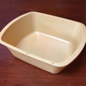 GMAX INDUSTRIES Wash Basin, Rectangular, 6 Quart, Gold GP41003