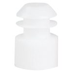 MCKESSON BRAND McKesson Flanged Plug Caps, White, Polyethylene, for use with 16mm Tubes 177-116152W