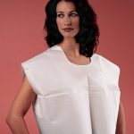 TIDI PRODUCTS Tidi® Choice Exam Cape, 30 x 21 in., White 910415