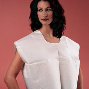 TIDI PRODUCTS Tidi® Choice Exam Cape, 30 x 21 in., White 910415