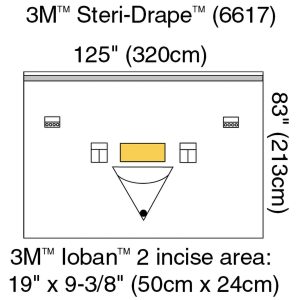 SOLVENTUM CORPORATION 3M™ Steri-Drape™ Sterile Orthopedic Drape, 125 x 83 Inch 6617