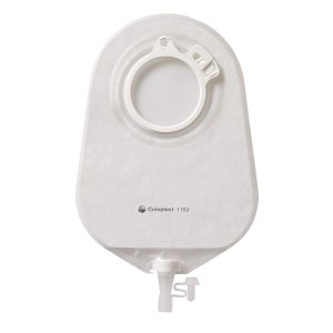 COLOPLAST Assura® 2-Piece Transparent Urostomy Pouch, Green Match 1751