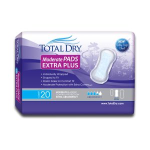 SECURE PERSONAL CARE PRODUCTS TotalDry™ Moderate Extra Bladder Control Pad, 13¾-Inch Length SP1563