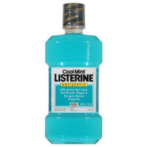 J & J SALES Listerine® Antiseptic Mouthwash Cool Mint®, 1.05 Pints 42002040272