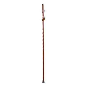 MABIS HEALTHCARE Brazos™ Twisted Oak Trekker Handcrafted Walking Stick, Red, 55-Inch 602-3000-1368