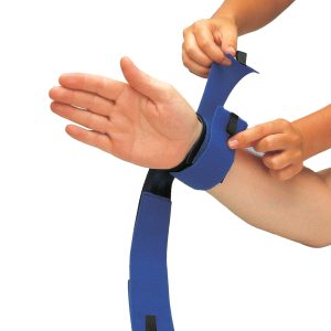 TIDI PRODUCTS Posey® Twice-As-Tough® Stretcher Cuff Restraint, 2-1/2 x 12 Inch, Regular, Blue 2750