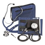 VERIDIAN HEALTHCARE LLC Sterling Series ProKit™ Aneroid Sphygmomanometer with Stethoscope, Dark Blue 02-12602