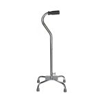 MCKESSON BRAND McKesson Steel Chrome Offset Quad Cane, 29 – 37.5 Inch 146-10300-4