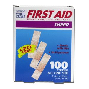 DUKAL American® White Cross First Aid® Adhesive Strip, 3/8 x 1½ Inch 1298033