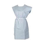 TIDI PRODUCTS Tidi® Patient Ultimate Exam Gown, 40 x 40 Inch, Blue 910540