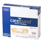 ASO LLC Careband™ Sheer Adhesive Strip, 3/4 x 3 Inch CBD2018-012-000