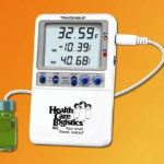 HEALTH CARE LOGISTICS Traceable® Hi-Accuracy Refrigerator / Freezer Thermometer with Alarm 17988