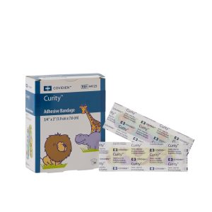 CARDINAL Curity™ Zoo Design Adhesive Strip, ¾ x 3 Inch 44125