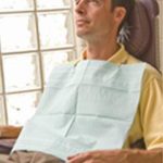 GRAHAM MEDICAL PRODUCTS Aqua-Gard® Blue Dental Bib, 16-1/2 x 19 Inch 16168