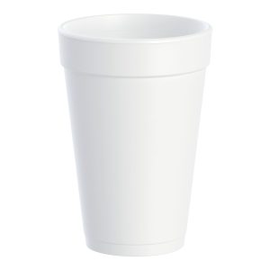RJ SCHINNER CO Dart Insulated Styrofoam Beverage Drinking Cups, White, 16 ounce 16J16