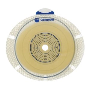 COLOPLAST SenSura® Flex Xpro Flat Ostomy Barrier Trim to Fit 10 – 33 mm, Green Color Match 10104