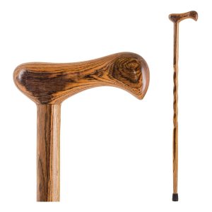 MABIS HEALTHCARE Brazos™ Twisted Bocote Cane with T-Handle, 37-Inch Height 502-3000-0164