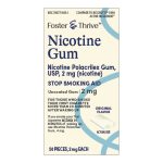 MCKESSON BRAND Foster & Thrive™ Nicotine Polacrilex 2 mg (Nicotine) Gum, Original Flavor 70677116601