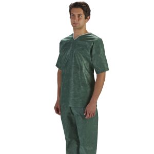 GRAHAM MEDICAL PRODUCTS Disposable Scrub Pants, Dark Green, 2X Large 62216