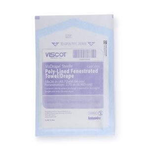 VISCOT INDUSTRIES Viscot Sterile Minor Procedure Surgical Drape, 18 x 26 Inch 1501