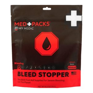 MYMEDIC Med Packs™ First Aid Kit to Stop Bleeding – Emergency Supplies in Portable Pouch MM-KIT-S-MD-PK-BLD-GEN-RAT