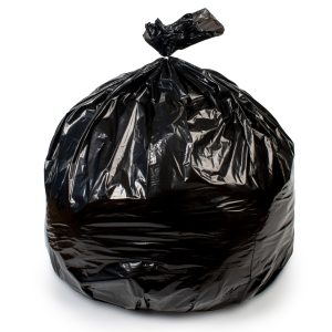 COLONIAL BAG CORP Colonial Bag 2X Heavy Duty Trash Bag, Black, 60-gallon Capacity TGG-58XXH