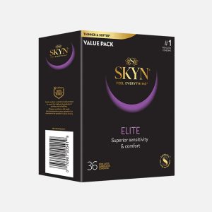 SXWELL USA LifeStyles Skyn® Elite Nonlatex Lubricated Condoms, Ultra Thin, Ultra Soft 210234