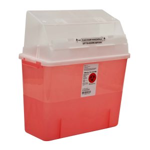 CARDINAL GatorGuard™ In-Room™ Sharps Containers, 2 Gallon, 8-3/4 x 12-1/4 x 12-1/4 Inch 31323333